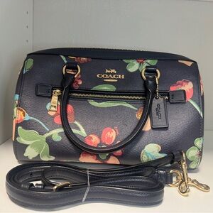 Coach Rowan Dreamy Land Floral Print Satchel Crossbody Handbag